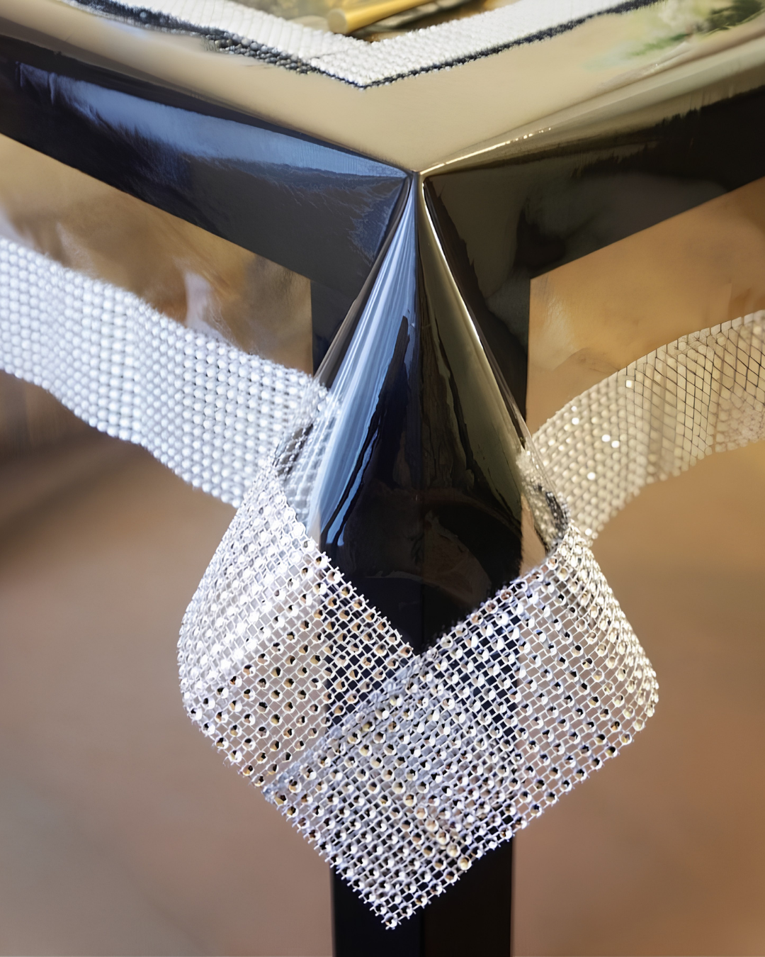 (PVC) غطاء طاولة شفاف دونتال