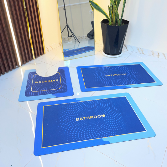Tapis 3 pcs antidérapant et absorbant